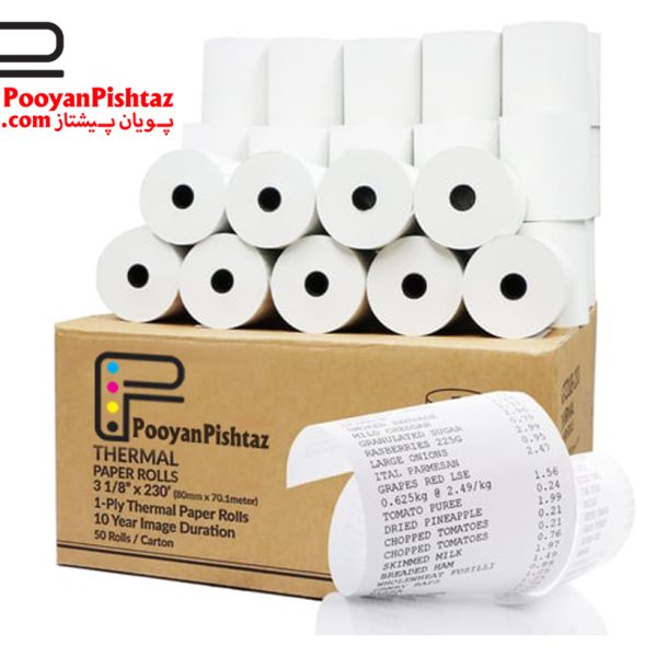 رول کاغذ حرارتی 8 سانتی‌متری